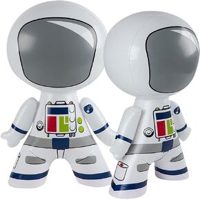 ArtCreativity 21 Inch Astronaut Inflates, Set of 2, Inflatable Astronaut Toys & Hanging Tag, Decorations for Outer Space Themed Parties, Swimming Pool Toys for Kids, Fun Pretend Play Accessories