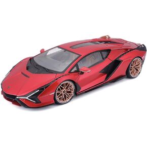 1/18 Scale Model Compatible with Lamborghini Replica Miniature Model Sian Replica FKP 37 Hybrid 2020 by Bburago (Red) in Saudi Arabia