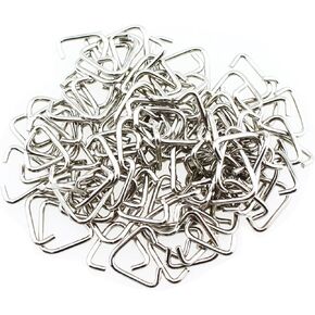 100PCS 1.4x15MM DIY Jewellery Key Accessory Cylindrical Insert Triangular Open Jump Ring Silver Open Triangle Clasp for Bead or Pendant Fixing