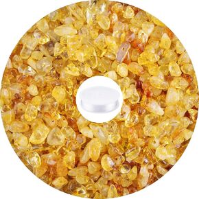 Crystal Beads for Jewelry Making Natural Chip Stone Beads 400pcs Gemstone Crystal Beads for Bracelets Making Kit Rock Bead Bulk Hole Drilled DIY Necklace Charms 5-8mm Blue Sandstone
