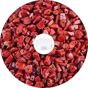 Crystal Beads for Jewelry Making Natural Chip Stone Beads 400pcs Gemstone Crystal Beads for Bracelets Making Kit Rock Bead Bulk Hole Drilled DIY Necklace Charms 5-8mm Blue Sandstone