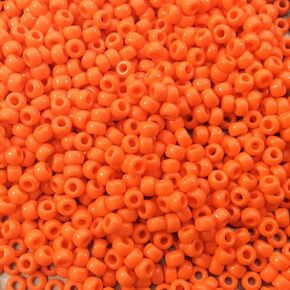 Miyuki Round Seed Beads Size 8/0 22g Opaque Orange