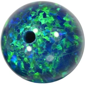 uGems® 6 Created Fire Opal Beads 6mm (6) in Kuwait