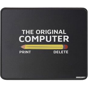 The Original Computer Mouse Pad - Tech Support Nerds Geeks Funny Mousepad - Programmer Gift - Mouse Mat Desk Decor 9.5 in, Medium, Black