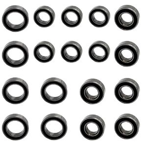 18PCS RC Car Ball Bearing Set 4x7x2.5 4x8x3 7x11x3mm Compatible with Wltoys 1/14 144001 RC Car Upgrade Parts