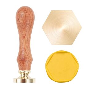 Blank Oval Wax Seal Stamp, Removable Brass Head and Retro Wooden Handle, Excellent DIY Tools for Envelope Invitation Wine Packing Gift Wrapping (Oval)