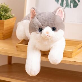 Cat Stuffed Animal Realistic Cat Plush Toy,Soft Plush Kitty Stuffed Animal for Kids Girlfriend,Cute Plush Cat Animals for Birthday Party(Yellow,50cm/19.6inch)