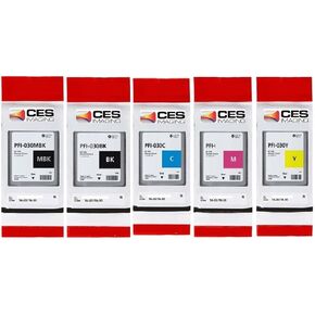 Canon TM-240, TM-340 55ml Ink Tank Set PFI-030MBK PFI-030BK PFI-030C PFI-031M PFI-030Y