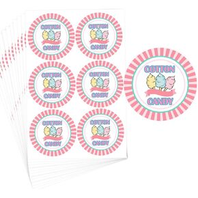 Cotton Candy Restaurant Food Stickers,2INCH Package Stickers Adhere to Candy Package Freshness Labels for Cotton Candy Package.(210 PcsPack)
