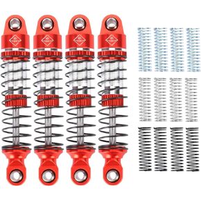 HobbyPlus CR18P 59MM Shocks Aluminium Oil-Filled Shock Absorber Long Travel Shocks With Spring For HobbyPlus CR18P EVO PRO Furitek Upgrade Parts 1/18 RC Crawler