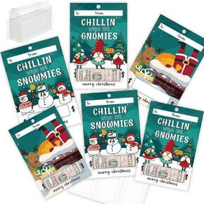 Spercy 6PCS Christmas Money Holder Card, Cute Christmas Gift Card for Kids, Holiday Cash Gift Ideas for Children, Xmas Money Card