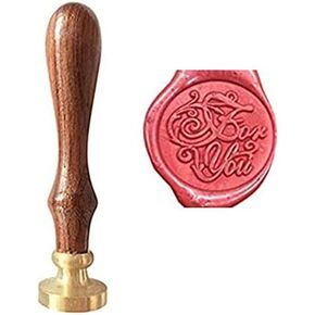 Happy Birthday Monogram Wax Seal Sealing Stamp Rosewood Handle Set Birthday Gift Packing Sealing Stamp Snail Mails Christmas Card Wine Package Wedding Invitation Wax Seal Sealing Stamp Set