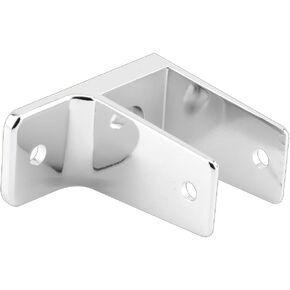 Prime-Line 656-6383 One Ear Wall Bracket for 1 In. Panels, Zinc Alloy, Chrome Plated (Single Pack)