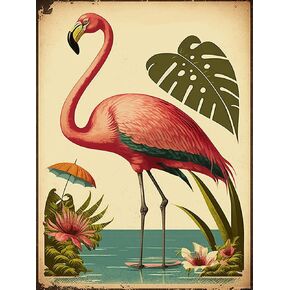 UPABLUNSO Cartoon Flamingo Diamond Painting Kits Diamond Painting 5D Full Round Drill Diamond Digital Painting Beginners Crystal Gems Paste Art Suitable for Room Decor Gifts for Friends 12x16 inch