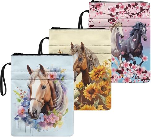 COEQINE Axolotl Book Sleeves for Book Protection 3 Pieces Book Lover Reading Book Portable Book Sleeves with Front Pocket for Pen Cell Phone Cute,Pink in Saudi Arabia