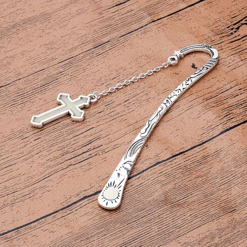 Gzrlyf Cross Bookmark Glow in The Dark Bookmark Luminous Book Markers Book Lover Gifts Christian Gifts (Luminous Bookmark) in Kuwait