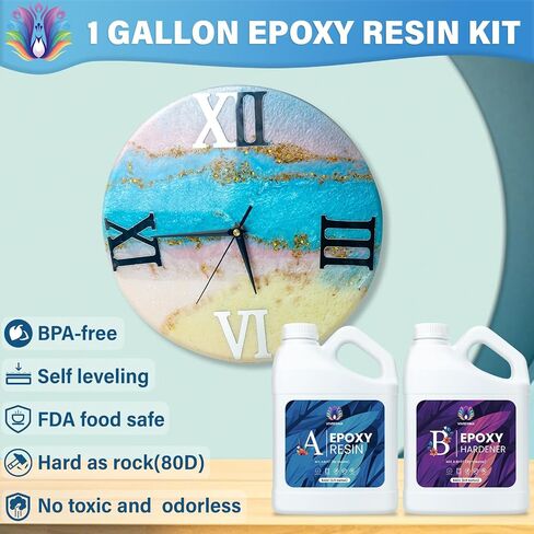 Vivresina Epoxy Resin Kit 1 Gallon, Resina Epoxica with Pump for Crafts in Saudi Arabia