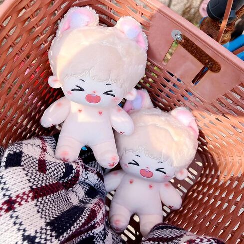 niannyyhouse Rabbit Ears Boy Stuffed Body Tail 20cm Plush Doll Wearable Clothing (2-Without Skeleton) in Kuwait