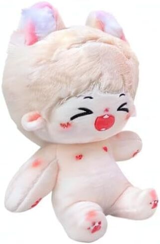 niannyyhouse Rabbit Ears Boy Stuffed Body Tail 20cm Plush Doll Wearable Clothing (2-Without Skeleton) in Kuwait