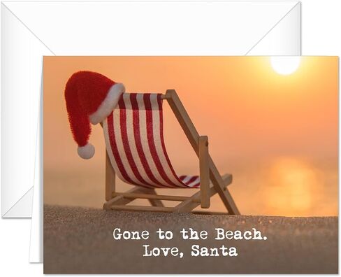 Canopy Street Coastal Holiday Wishes Christmas Cards / 24 Holiday Cards With Envelopes / 6 Festive Tropical Animal Designs /4 5/8" x 6 1/4" Warm Wishes Winter Cards in Kuwait