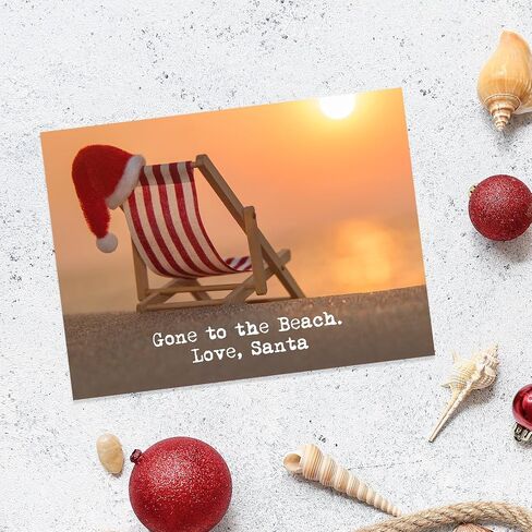 Canopy Street Coastal Holiday Wishes Christmas Cards / 24 Holiday Cards With Envelopes / 6 Festive Tropical Animal Designs /4 5/8" x 6 1/4" Warm Wishes Winter Cards in Kuwait