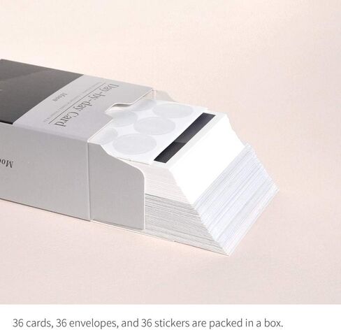 Monolike Day-by-day Card, Moon - Mix 36 Mini Postcards, 36 envelopes, 36 stickers Package in Kuwait