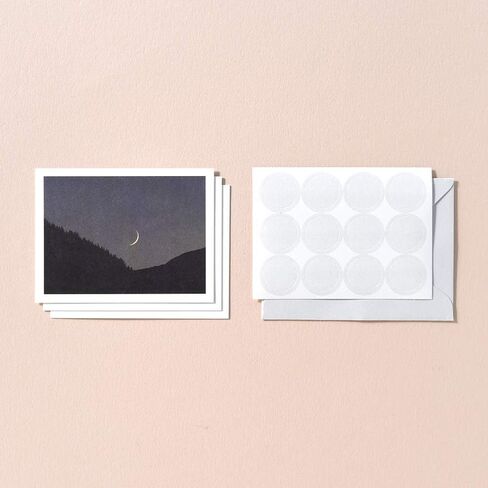 Monolike Day-by-day Card, Moon - Mix 36 Mini Postcards, 36 envelopes, 36 stickers Package in Kuwait