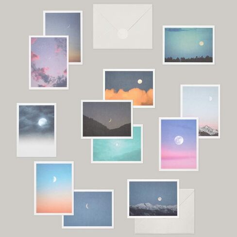 Monolike Day-by-day Card, Moon - Mix 36 Mini Postcards, 36 envelopes, 36 stickers Package in Kuwait