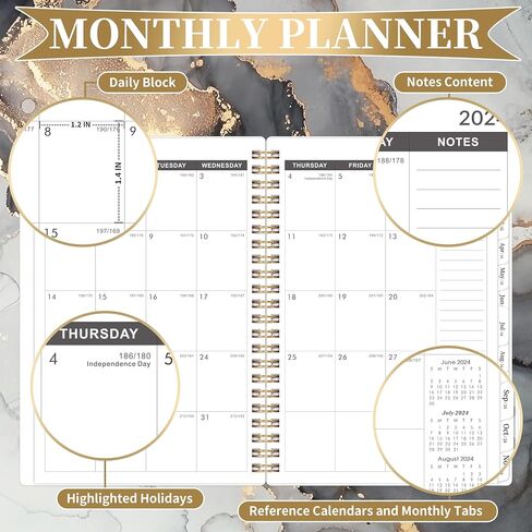 Artfan 2024-2029 Monthly Planner Spiral Bound - 5 Year Monthly Planner/Calendar 2024-2029, Jul.2024 - Jun.2029, 8.5" x 6.4", 60 Monthly Planner in Saudi Arabia
