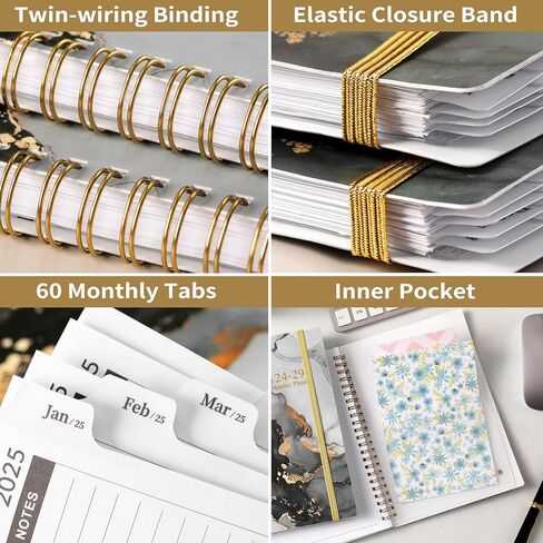 Artfan 2024-2029 Monthly Planner Spiral Bound - 5 Year Monthly Planner/Calendar 2024-2029, Jul.2024 - Jun.2029, 8.5" x 6.4", 60 Monthly Planner in Saudi Arabia