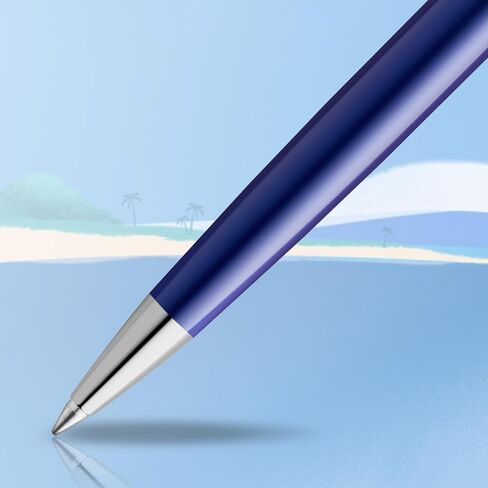 قلم حبر جاف Waterman، مجموعة Hemisphere French Riviera، Le Lounge Blue، Medium Point in Saudi Arabia