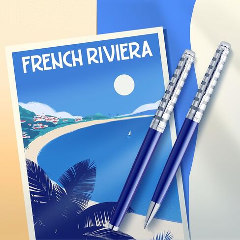 قلم حبر جاف Waterman، مجموعة Hemisphere French Riviera، Le Lounge Blue، Medium Point in Saudi Arabia