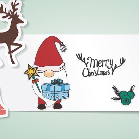 Christmas Cutting Dies with Clear Stamps Christmas Cats Gifts Die Cuts Stamps and Dies for Card Making Words Cutting Dies with Stamps for Christmas DIY Scrapbooking Album Card Photo Craft Decoration in Saudi Arabia