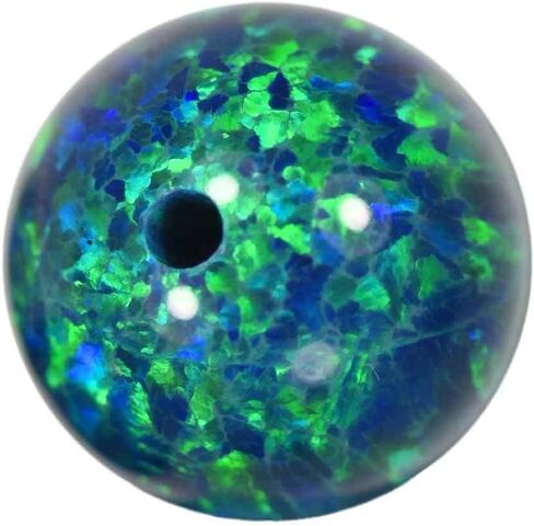 uGems® 6 Created Fire Opal Beads 6mm (6) in Kuwait