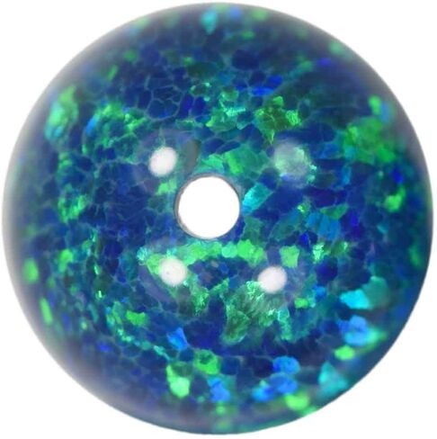 uGems® 6 Created Fire Opal Beads 6mm (6) in Kuwait