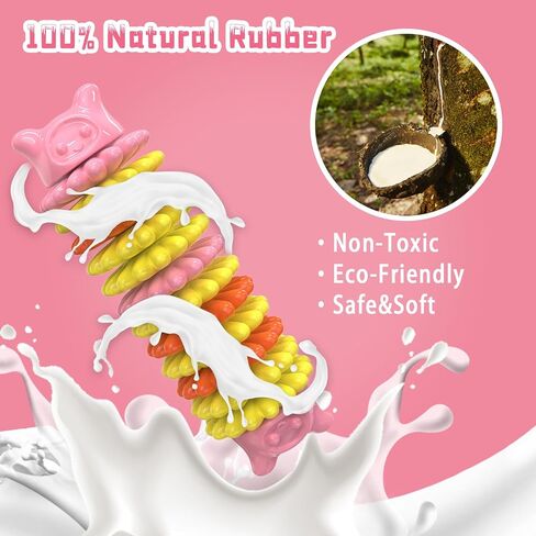 Dog Chew Toys for Aggressive Chewers, Durable Dog Toys for Large Medium Small Breed Dogs, Rubber Indestructible Dog Teething Toys, Tough Interactive Outdoor Dog Toys for Entertainment in Saudi Arabia