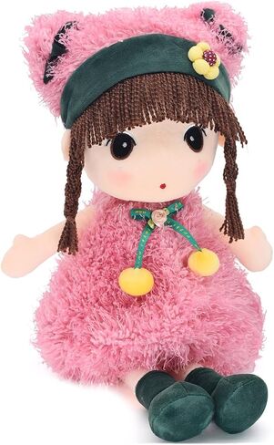 HWD Kawaii 17 inch Stuffed Plush Girl Toy Doll Good Gift for Kids Baby Lover.(Purple) in Saudi Arabia