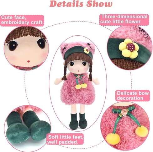 HWD Kawaii 17 inch Stuffed Plush Girl Toy Doll Good Gift for Kids Baby Lover.(Purple) in Saudi Arabia