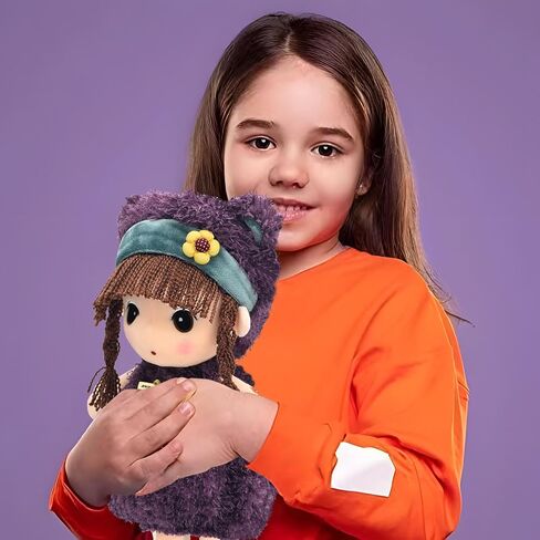 HWD Kawaii 17 inch Stuffed Plush Girl Toy Doll Good Gift for Kids Baby Lover.(Purple) in Saudi Arabia
