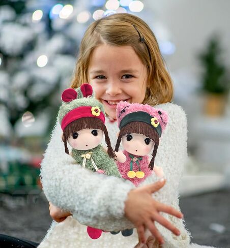 HWD Kawaii 17 inch Stuffed Plush Girl Toy Doll Good Gift for Kids Baby Lover.(Purple) in Saudi Arabia