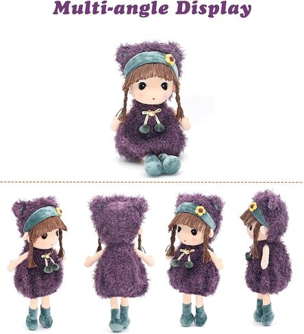 HWD Kawaii 17 inch Stuffed Plush Girl Toy Doll Good Gift for Kids Baby Lover.(Purple) in Saudi Arabia