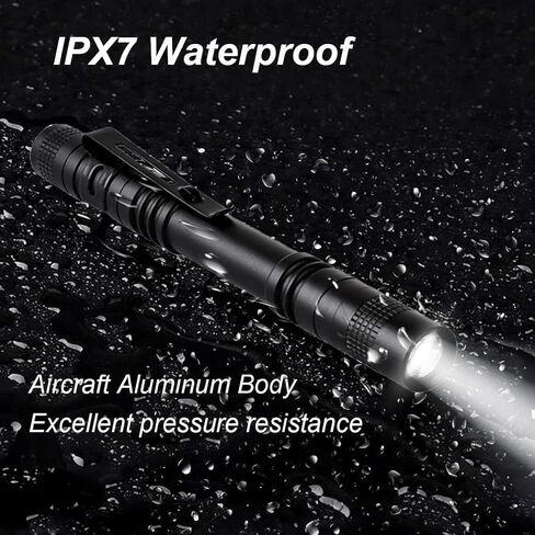 Pen Flashlight, 2 PCS Led Pen Light Flashlights with Clip in Kuwait