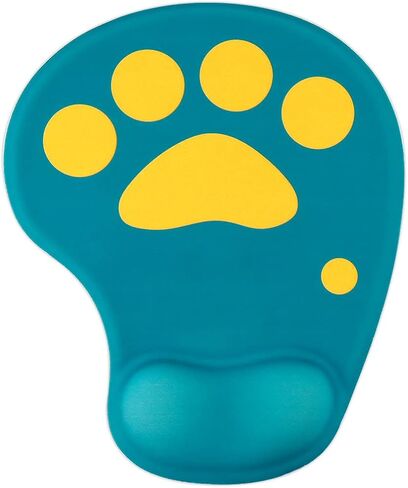 Cat Paw Mouse Pad Wrist Support-3D Cute Mouse Wrist pad with Gel Filled, Ergonomics Game Small Mouse Mat with Comfortable Surface and Non-Slip Base for Office Gift (9x7.6x0.65inch) (Purple) in Kuwait