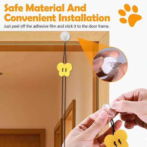 5Pcs Door Hanging Cat Toy, Interactive Cat Toys for Indoor Cats Kitten Toys Cat Feather Toy Cat String Toy Cat Products Cat Teaser Toy That Can Make Sounds in Saudi Arabia