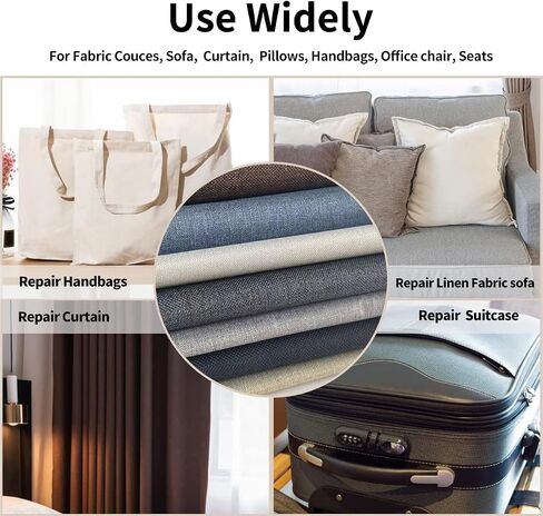 Fabric Repair Patches, 17X79 Inch Canvas Self-Adhesive Fabric Patches Tape Durable, DIY Large Fabric Patches for Sofa, Couches, Furniture, Chair, Clothing （17X79 Inch, Black） in Saudi Arabia