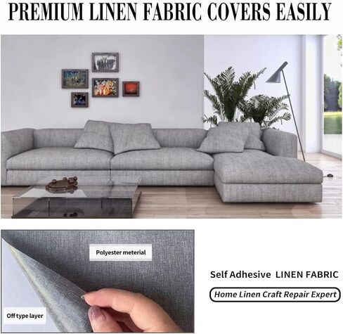 Fabric Repair Patches, 17X79 Inch Canvas Self-Adhesive Fabric Patches Tape Durable, DIY Large Fabric Patches for Sofa, Couches, Furniture, Chair, Clothing （17X79 Inch, Black） in Saudi Arabia