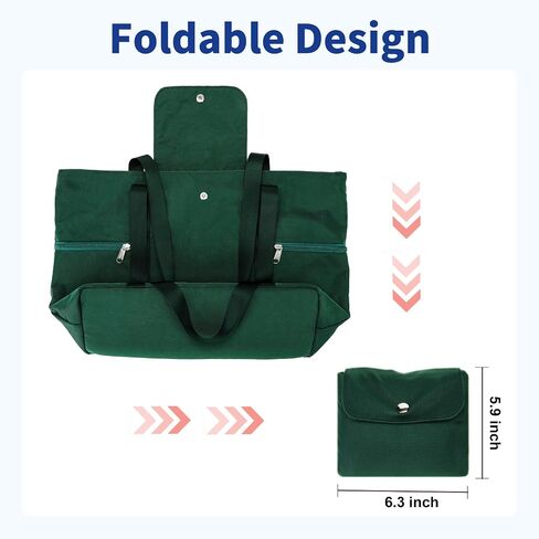 Women tote Bags for Work with Zipper 15.6 Laptop Compartment,Foldable Lightweight Shoulder Handbag for Office Travel in Saudi Arabia