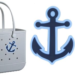 Anchor Charm for Bogg Bag, Ocean Inserts Rubber Charms for Handbag Beach Tote Bag