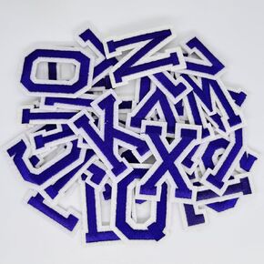 52 Pcs letter patches, Iron on Patches for Hats Clothes Bags Backpacks Jeans Repair. (orange)