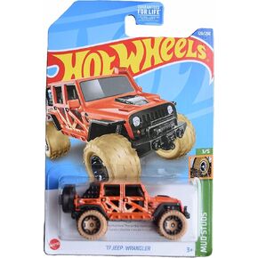 Hot Wheels '17 Jeeps Wrangler, Mud Studs 3/4, Treasure Hunt